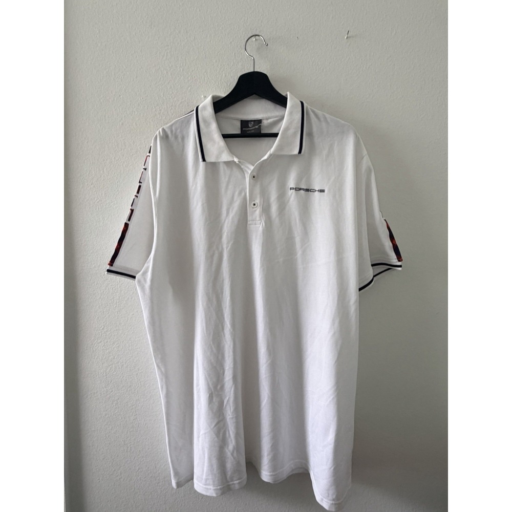 Porsche Driver Selection Turbo No. 1 White Polo Shirt Men's US XL
